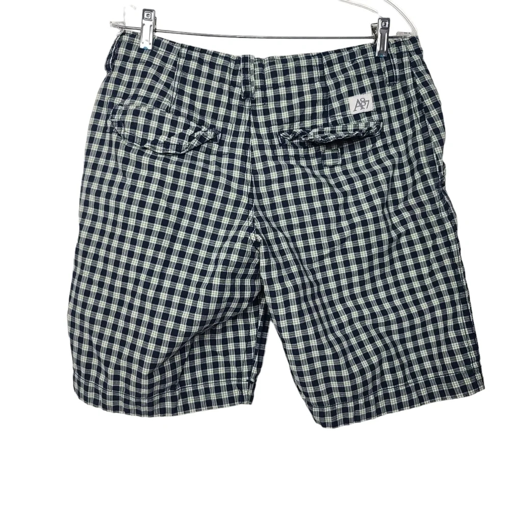 Aeropostale Plaid Blue Green Shorts 32
